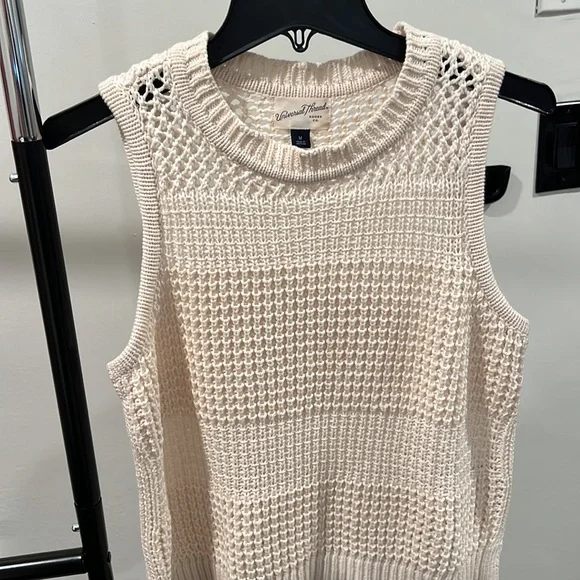 Openwork Sweater Tank Top - Picture 2 of 3